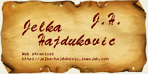 Jelka Hajduković vizit kartica
